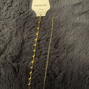 Stainless Steel Gold Anklets